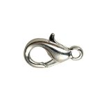 Trigger clasp silver plated medium