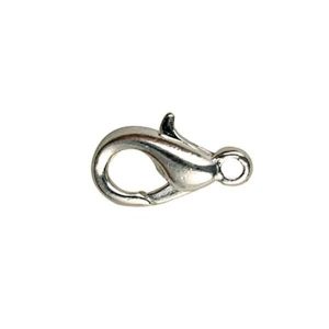 Trigger clasp silver plated small