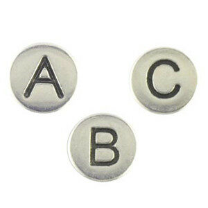 Metal Letter Beads