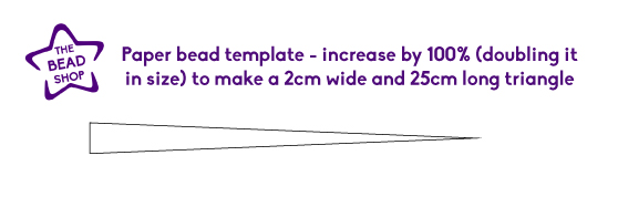 paper bead making template
