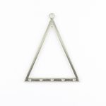 Antique Silver Large Triangle Pendant