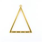 gold plated triangle pendant