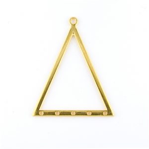 gold plated triangle pendant