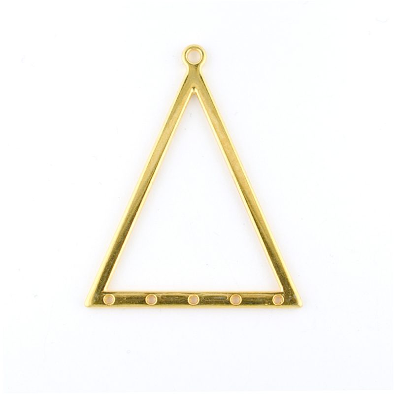 gold plated triangle pendant