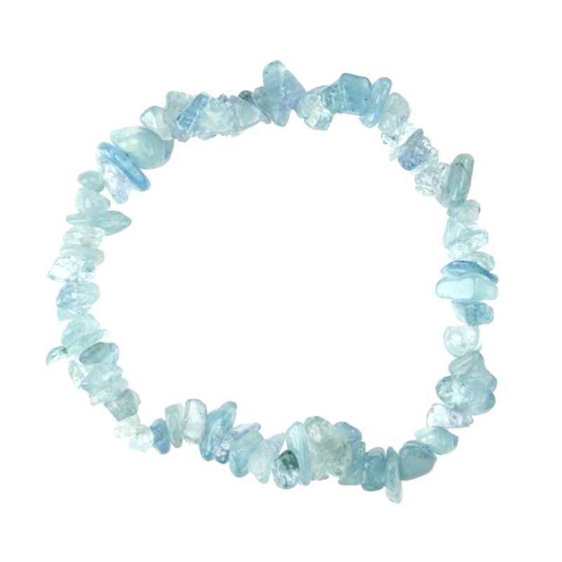 Semi-Precious Aquamarine Tumblechip Bracelet