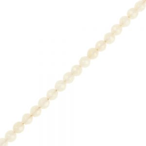 4mm Faceted pale peach Dyed Jade Beads