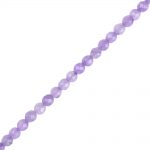 4mm Faceted lilac Dyed Jade Beads
