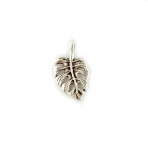 Metal cheese plant leaf charm