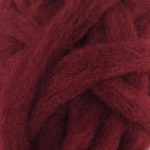 Deep Red Corriedale roving for felting