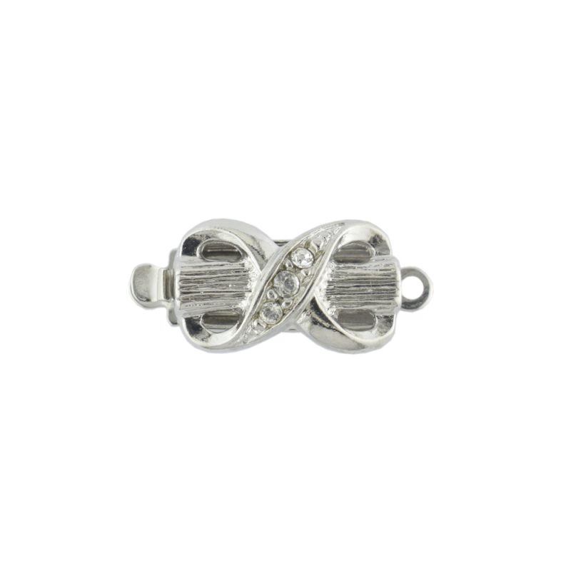 Elegant silver plated box clasp