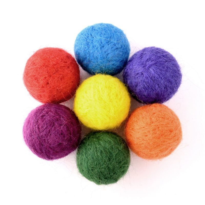 felted bead flower