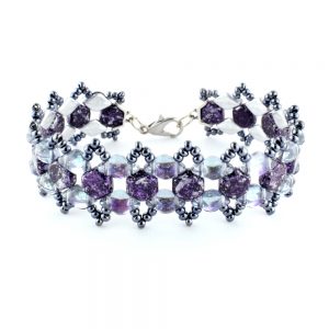 Honey Ripple Bracelet Kit - Purple and GreyGrey