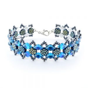 Honey Ripple Bracelet kit Blue and Grey