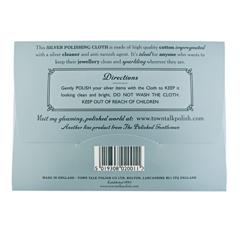 talk town anti-tarnish polishing cloth