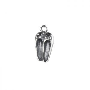 Sterling Silver Ballet shoes charm