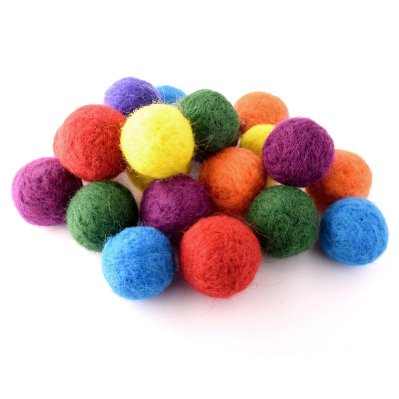 Needle felted beads