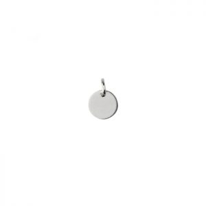 Sterling silver mini disk charm