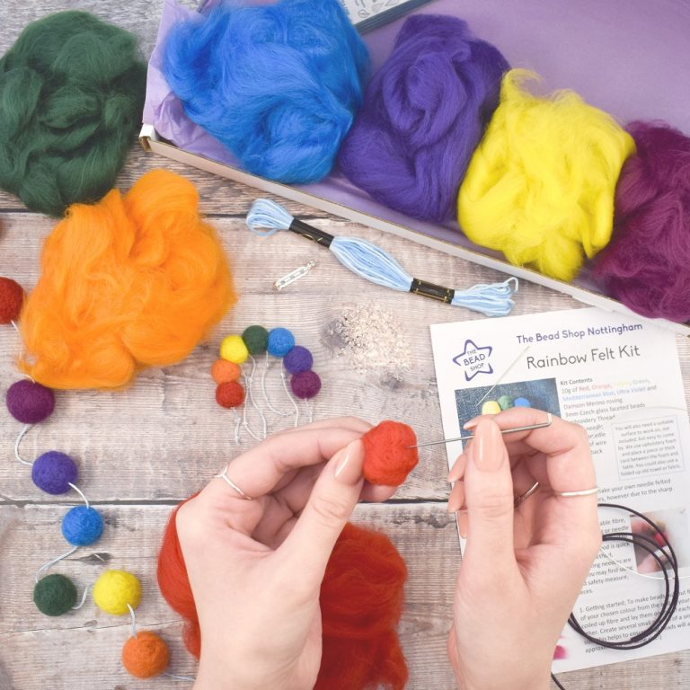 Needle Felt Rainbow Kit The Bead Shop Nottingham Ltd