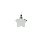 Small sterling silver star charm