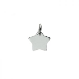 Small sterling silver star charm