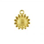 Gold Plated Sunflower Charm