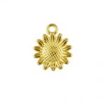 Gold Plated Sunflower Charm