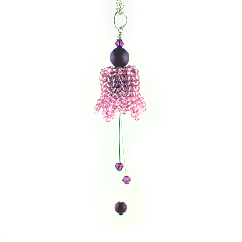 Beaded Fuchsia Flower virtual workshop
