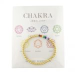 Chakra Bracelet Gold Plated Hematite