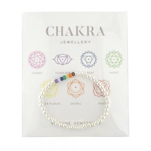 Chakra Bracelet Silver Plated Hematite