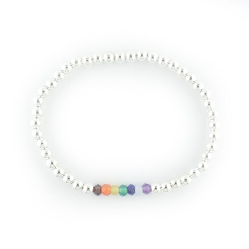 Chakra Bracelet Silver Plated The Bead Shop Nottingham