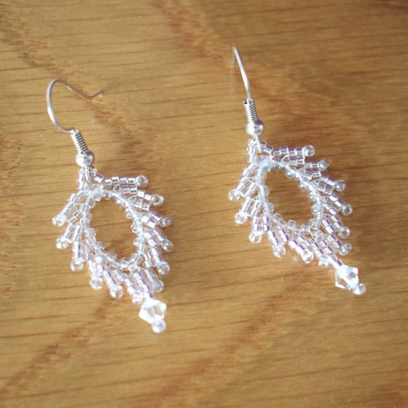 Winter Leaf Earring Kit - St.Petersburg Stitch