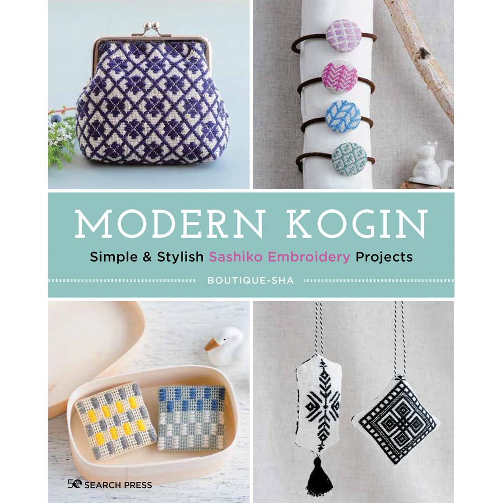 Modern Kogin Sashiko Embroidery Book by BoutiqueSha The Bead Shop