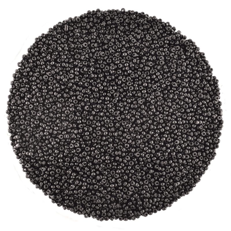 Preciosa czech glass seed beads opaque black