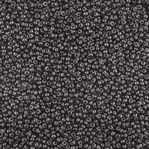 Preciosa Czech glass opaque black size 13 seed beads