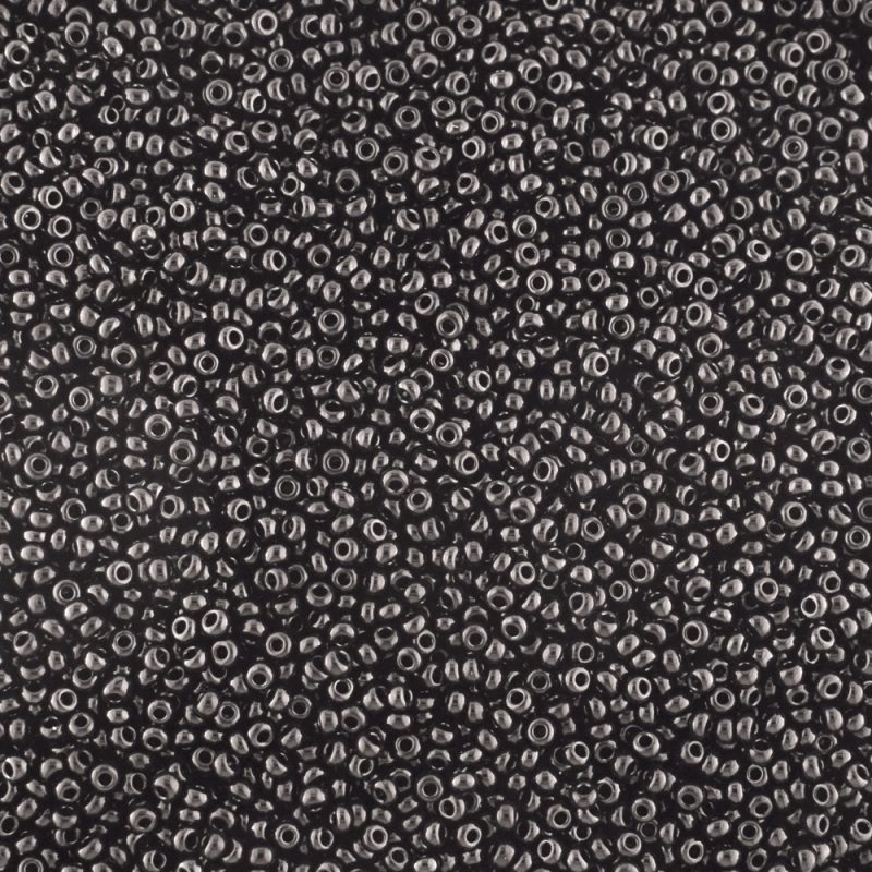 Preciosa Czech glass opaque black size 13 seed beads