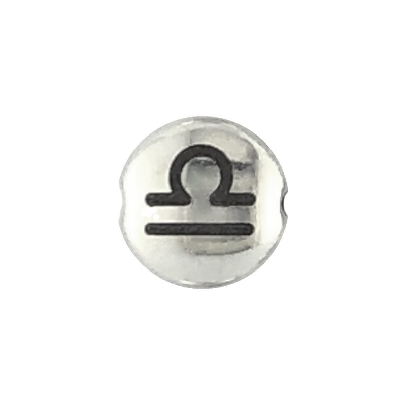 Libra Zodiac sign bead