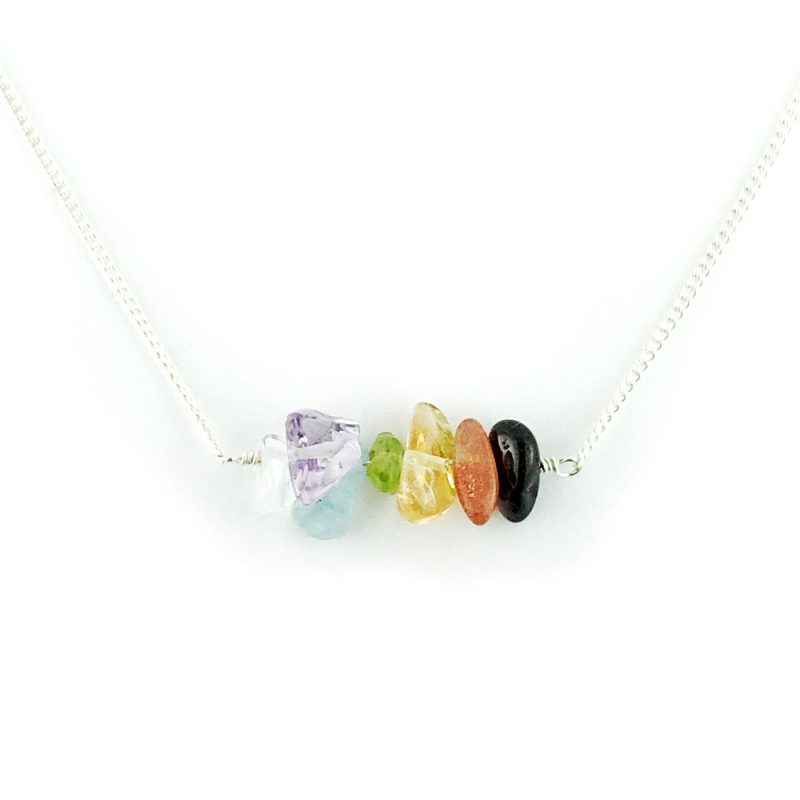 Tumblechip chakra necklace