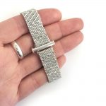 Deco Argent bracelet - peyote stitch beading kit