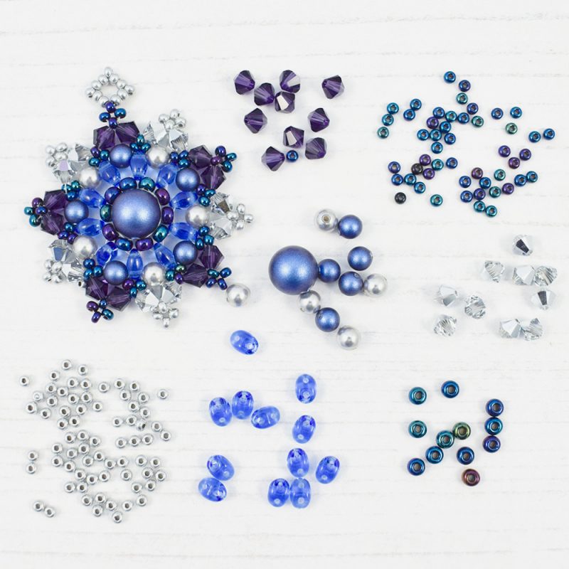 Blue Star Mandala Pendant Kit - Image 2