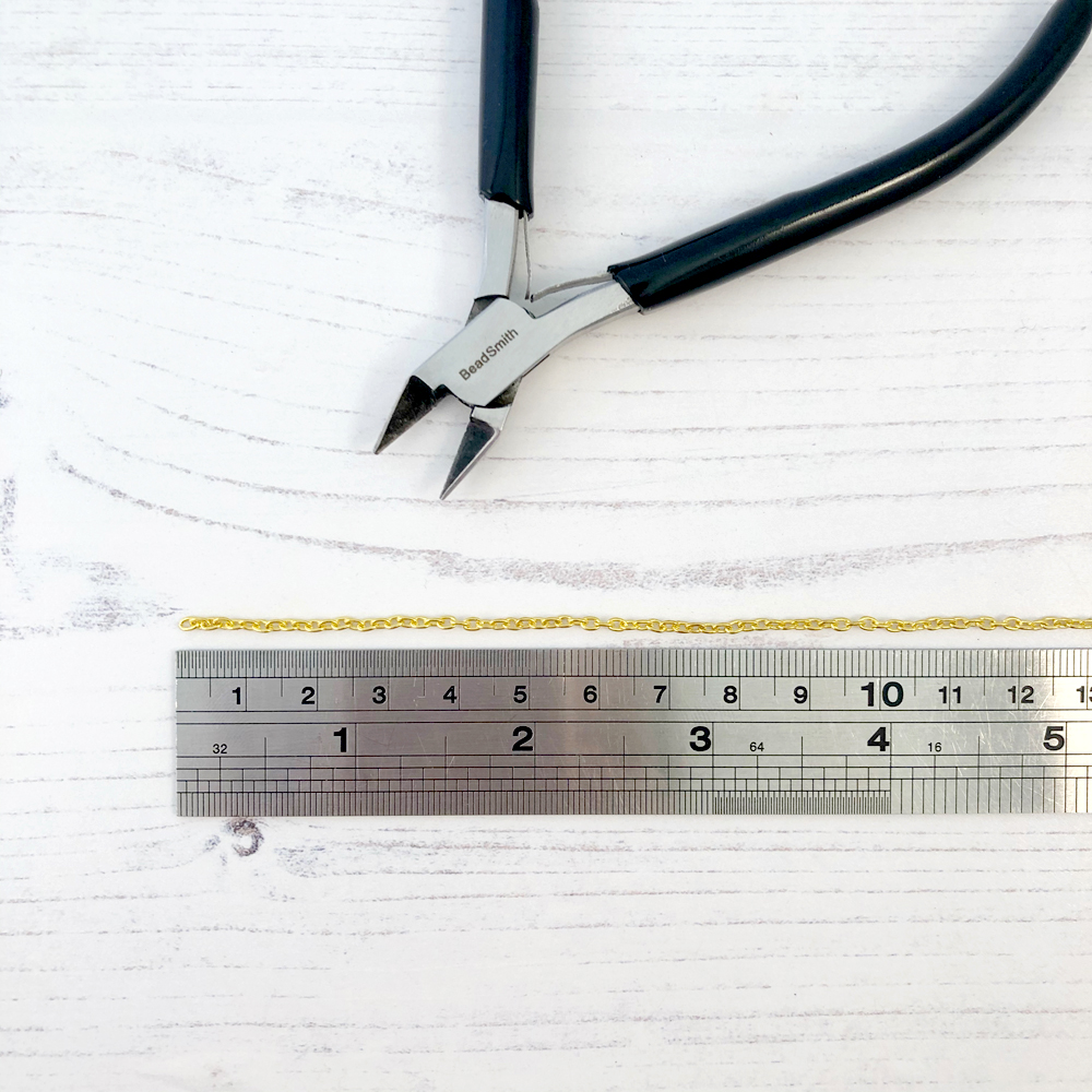 How to create jewellery with leftover chain, measuring chain.