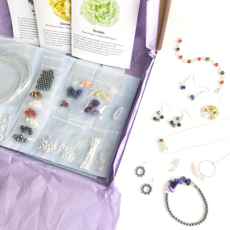 Semi Precious Gemstone jewellery making kit