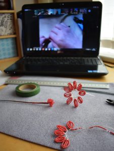 Virtual workshop in progress - The Bead Shop Nottingham