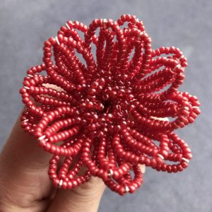 layers of my french beaded flower