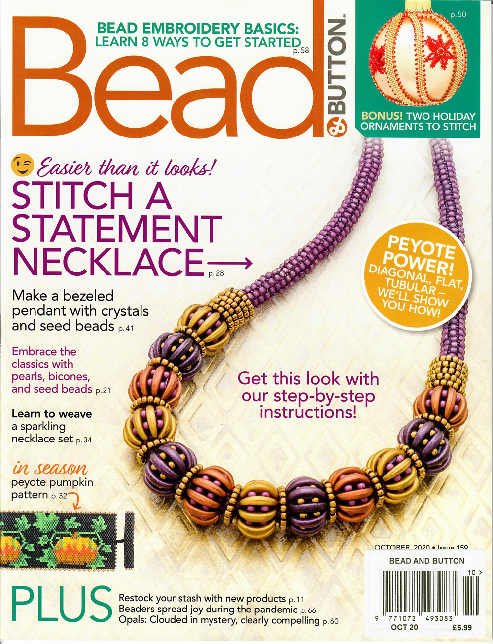 Bead & Button Magazine Issue 159 October 2020 The Bead Shop