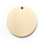 50mm Round Natural Wooden Disk - 15