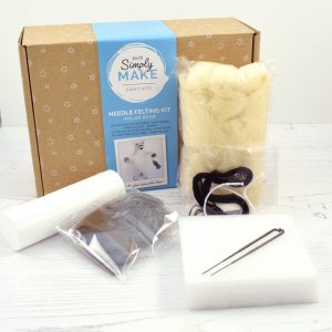 Polar Bear Needle Felting Kit