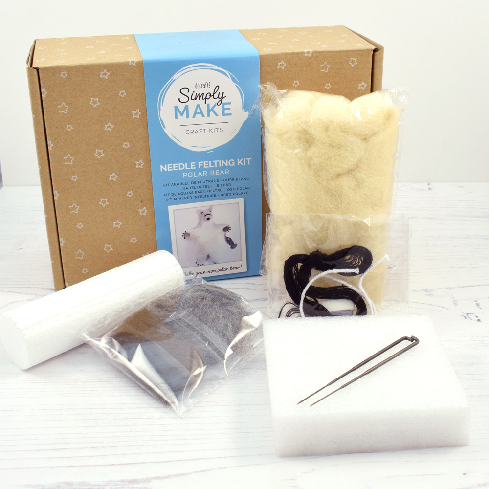 Polar Bear Needle Felting Kit The Bead Shop Nottingham Ltd