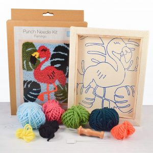 Flamingo punch needle kit