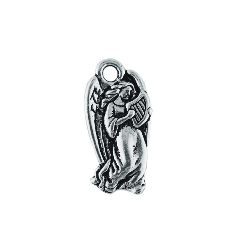 tierracast angel charm with harp