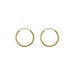 gold plated Vermeil sterling silver hoops